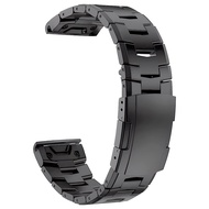 QuickFit สายนาฬิกาข้อมือโลหะไทเทเนียม26มม. 22มม. สำหรับ Garmin Fenix 8 E 47มม. 51มม. 7 7X 6 6X 5X pl