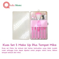 Barpapa Kuas make up set 5 in 1 set satuan mika karakter kuas make up