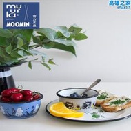 芬蘭muurla搪瓷碗moomin姆明餐具蒸燕麥碗個人專用家用兒童飯碗