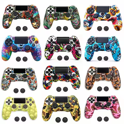 For PS4 Rubber Skin Silicone Protection Case for SONY Playstation 4 PS4 Dualshock 4 Slim Pro Control