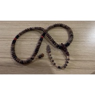 TASBIH TERAS KAYU LARAK SALAH diapit dgn  marjan merah dan iboi hitam,imam gemunggal hutan,teras kua