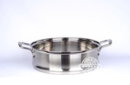 Thickened notched bamboo steamer heightening stainless steel steam steamer steamer 26cm-32cm pot wit