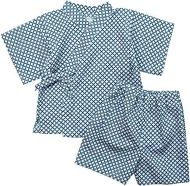 [Made in Japan] Pample Mousse Fabric Japanese Pattern Headpiece and Jinbei Suit 37.4 inches (95 cm) 