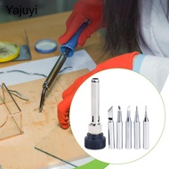 Yajuyi SiaBiced 5 Pieces Soldering Iron Tips with 1 Holding Sleeve (i++3C+2.4D) Suitable for 936