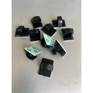 20 clips to fix data cables and dash cam wires with adhesive