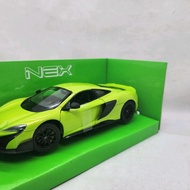 Diecast Sports Mclaren 675LT Welly 1/24 Children's toy collection