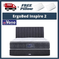 [FREE Pillow+FREE Delivery] VONO Slumberland 12.5" Pocket Spring  Ergobed Inspire 2 Mattress Only