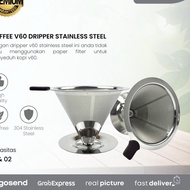 V60 STAINLESS STEEL Coffee DRIPPER | Metal COFFEE DRIPPER Papers Best Product