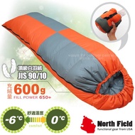 [United States North Field] Tactel Top White Down Sleeping Bag 600g (Envelope Type Can Be Combined L