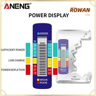 ROWANS Battery Tester LCD Display Digital Display 9V 1.5V Button Cell Voltage Tester