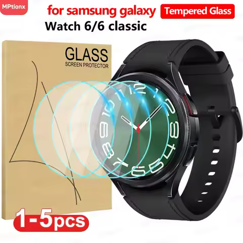 Tempered Glass for Samsung Galaxy Watch 6 40mm 44mm HD Screen Protector Film Anti-Scratch for Galaxy