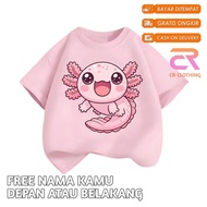 Trendy Axolotl Fish Motif Children's T-Shirt