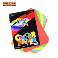 UNI PAPER A4 Highlight Assorted Colour Paper 80gsm S-4200 (100's)