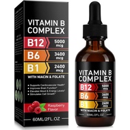 Frovetani Organic Vitamin B Complex,Vitamin b Complex for Women, Vitamin B Complex Liquid, Vitamin B