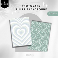 2 Sides Photocard Background Tosca / Photocard Filler Background / PC Binder Filler Kpop Wishlist / 