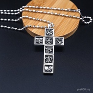 Various Niche Designs New Necklace Men Women Necklaces Thai Silver Classic Elements Retro Cross Pend