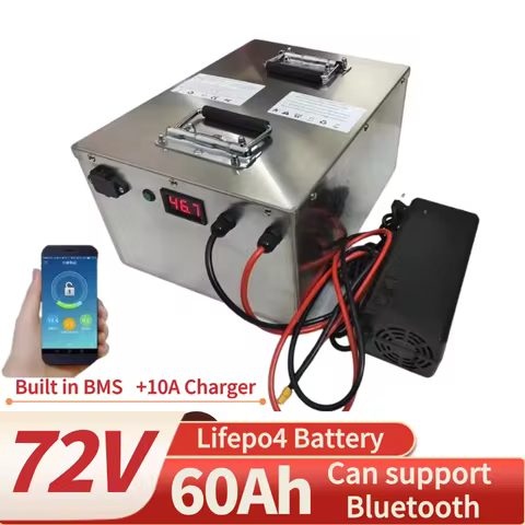 lithium 72V 60Ah lifepo4 lifepo4 battery BMS 24S 76.8V deep cycle for15KW 10kw 5000W 3500W bike scoo