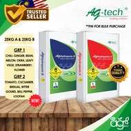 [25KG A & 25KG B] AgroBuddy x Ag-Tech Premium Baja Fertigasi Set AB | Ag Hydroponic AB Set Chili Cuc