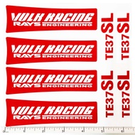 Sticker Cutting Vinyl Stick Mag RAYS Racing VOLK TE37 TE37SL 1 Set Can Be Attached To 4 Wheels.