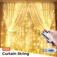 Curtain LED String Fairy Light Party Wedding Home Window  Decoration Romantic Curtain Curtain Lights