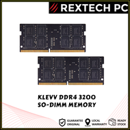 REXTECH KLEVV 8GB / 16GB / 32GB DDR4 3200MHZ SO-DIMM Memoy Notebook RAM