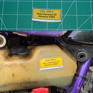 yamaha dt125 oiltank label sticker