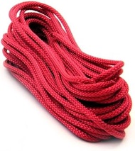 FIRST4MAGNETS 32.81' of 3/16" Dia Polyester Rope - Red (925.94lbs Breaking Strength)