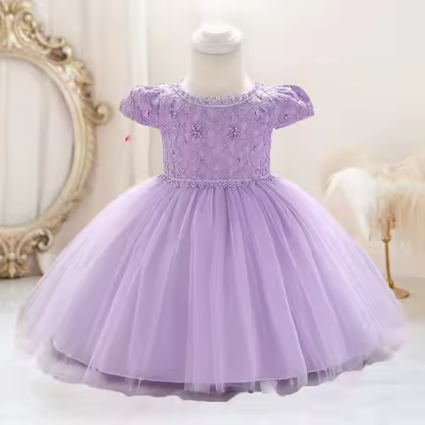 Toddler Baby Girl Dress Christening 1 Year Birthday Dress For Girl Baby Clothes Child Princess Dress