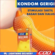 Original Cat Tongue Condom 10pcs OLO spike condom