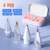 Replacement 4x Tips for Apple Pencil 1/2/3/Pro (US B-C) with Thin Soft Nibs