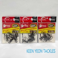 PRO FISHING COPPER ROLLING SWIVEL WITH S/STEEL NICE SNAP QG600B