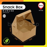 Snack Box - Catering Box - Cake Box - 8x8x4.5 cm (100 pcs)