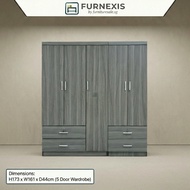 SG Ready Stock New 5 Doors Wardrobe (NSO Colour)