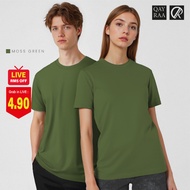 QAYRAA P2 Unisex Short Sleeve Microfiber Jersey Plain- Size S-5XL/Black/Maroon/DustyRose/NavyBlue/Gr