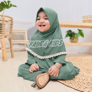 Gamis bayi perempuan newborn 0 6 bulan Gamis anak bayi 6 12 bulan Baju muslim bayi Baju bayi perempuan Dress Lebaran