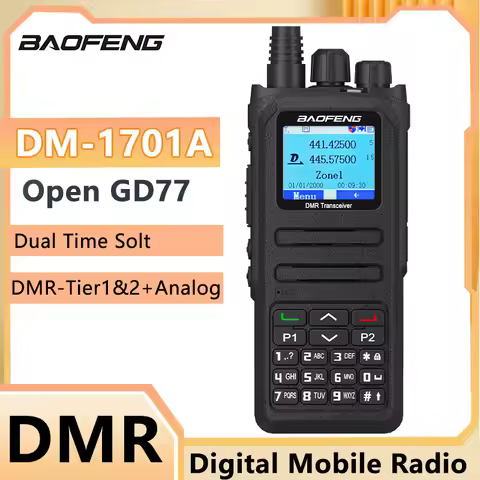 DM-1701A Upgrade Open GD77 Baofeng DMR Digital DM-1701 Walkie Talkie Longe Range Dual Mode Analog Du