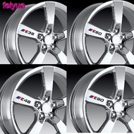 4pcs Car Wheel Rim Sticker For BMW E30 E34 E36 E39 E46 E60 E87 E90 F01 F02 F10 F30 G20 G30 320i 330i