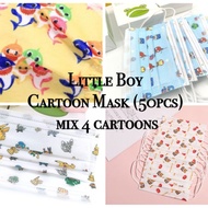 Ready Stock ∼ Cute Cartoon Mask (Superhero Baby Shark Pikachu Cory Hello Kitty Melody Unicorn Face Mask for Kids