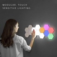 Cool Gaming Room Decor Quantum Light Touch Sensor Night Lights LED Hexagon Lighting Magnetic Modular