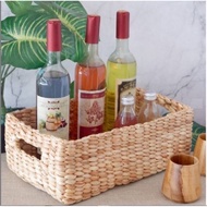 Tray Multipurpose Water Hyacinth Basket Hampers Basket