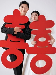 ZLVOEY | Wedding Decoration KT Board Auspicious Word