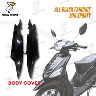 ALL BLACK MOTORCYCLE FAIRINGS FOR YAMAHA MIO SPORTY/AMORE [MOONRISING]