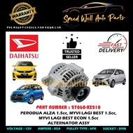 PERODUA ALZA 1.5cc, MYVI LAGI BEST 1.5cc, MYVI LAGI BEST ECON 1.5cc ALTERNATOR ASSEMBLY (27060-BZ210