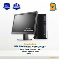 Desktop HP PRODESK 400 G7 SFF i5-10th Gen 8GB/240GB  12 Months Warranty