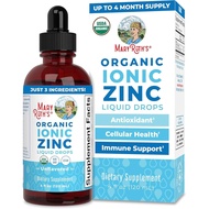 MaryRuth Organic, Liquid Ionic Zinc, Zinc Drops, Dietary plement, Unflavored, 120ml, Vegan, Gluten-F