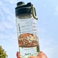 Large-capacity water bottle for women, Korean version, new, fresh, portable sports water bottle