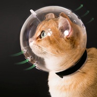Cat Gun Gun Mouth Transparent Cat Gun Mouth Adjustable Kitten Astronaut Helmet Anti-Bite Beauty Cat 