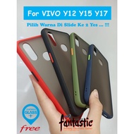 Case Color Doff Matte Transparan Hard Case Softcase VIVO Y12 Y15 Y17