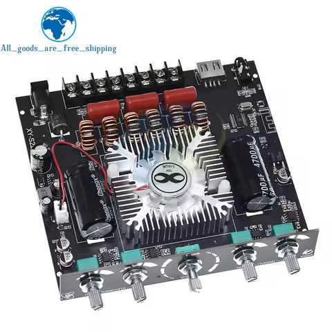 160W*2+220W TDA7498 Bluetooth Subwoofer Power Amplifier Board XY-S220H 2.1 Channel Hifi Class D Audi