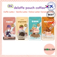 Delaffe Coffee CU Mart Ready to drink coffee Korean coffee pouch (Café Latte / Vaila Latte / Dolce L